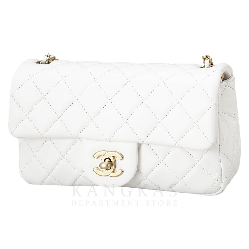 CHANEL(USED)샤넬 클래식 뉴미니 골든볼 화이트