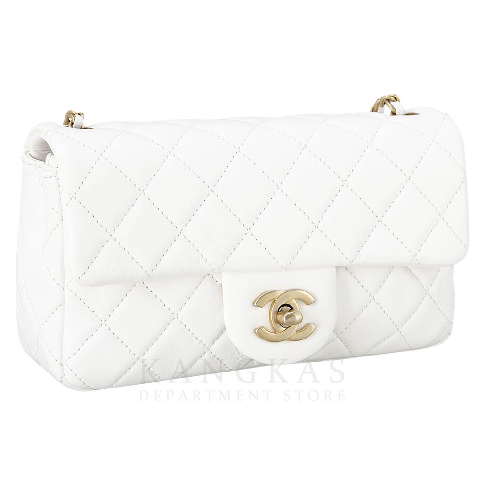 CHANEL(USED)샤넬 클래식 뉴미니 골든볼 화이트