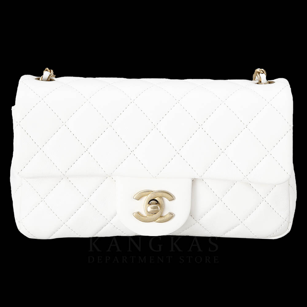 CHANEL(USED)샤넬 클래식 뉴미니 골든볼 화이트