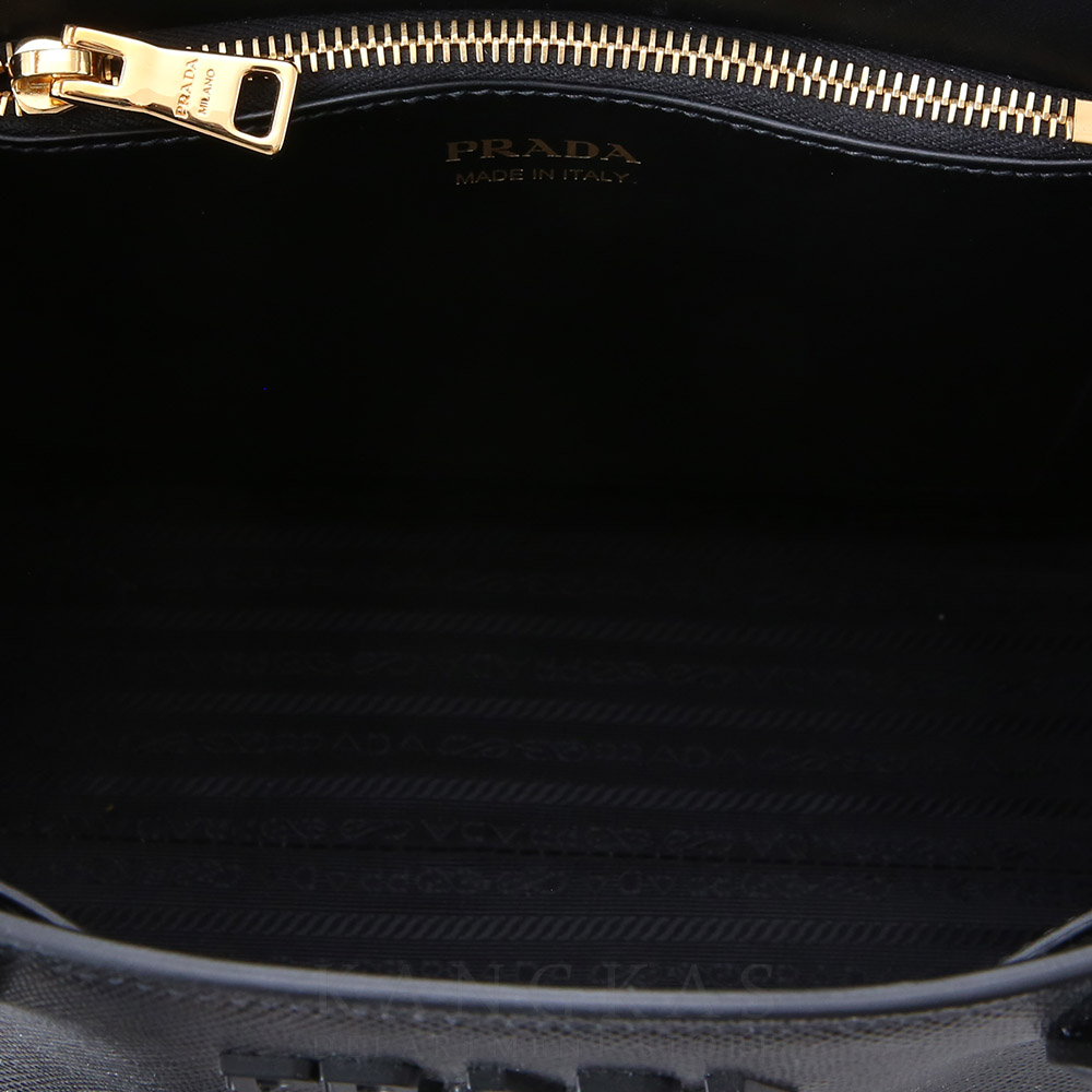 PRADA(USED)프라다 1BA156 모노크롬 사피아노 토트백