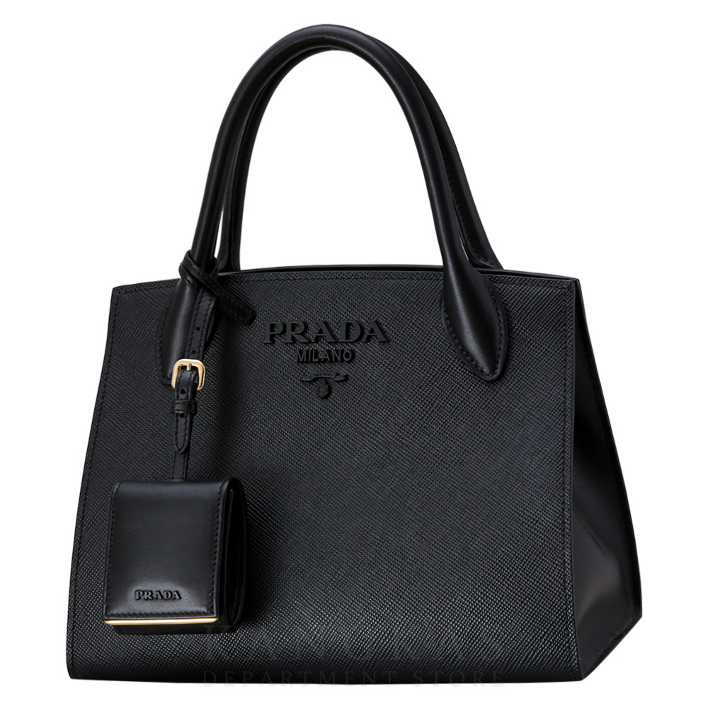 PRADA(USED)프라다 1BA156 모노크롬 사피아노 토트백