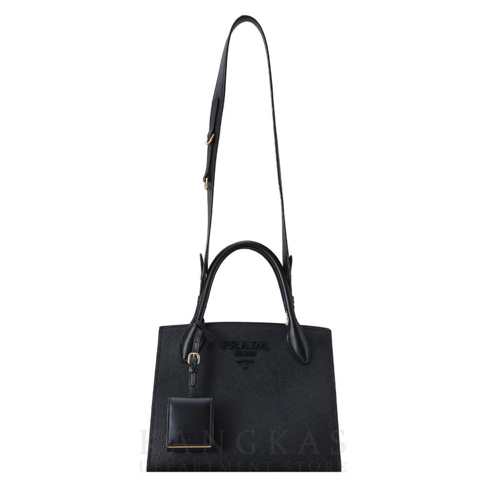 PRADA(USED)프라다 1BA156 모노크롬 사피아노 토트백