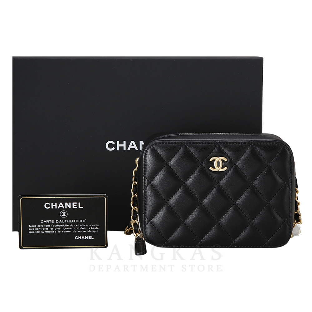 CHANEL(NEW)샤넬 램스킨 골든볼 카메라백 AP2463