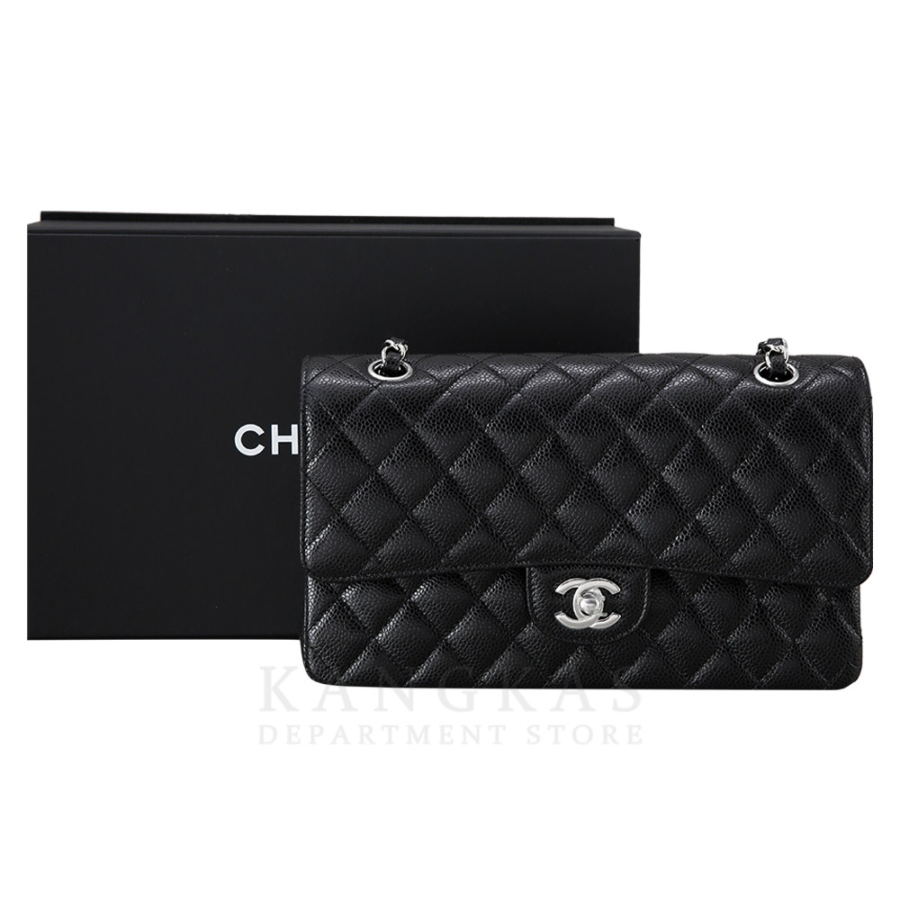 CHANEL(USED)샤넬 클래식 캐비어 미듐 은장 (새제품) NEW PRODUCT