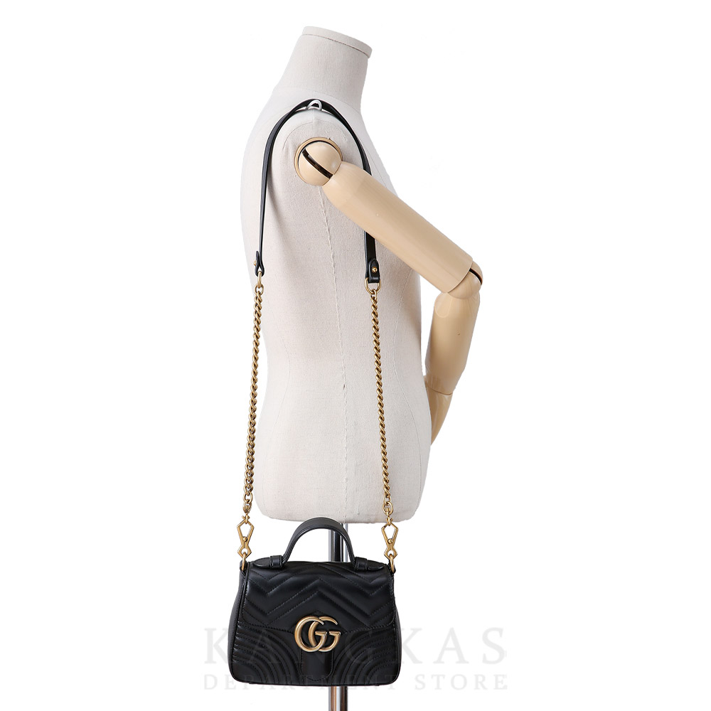 GUCCI(USED)구찌 547260 GG마몽 마틀라세 탑 핸들백