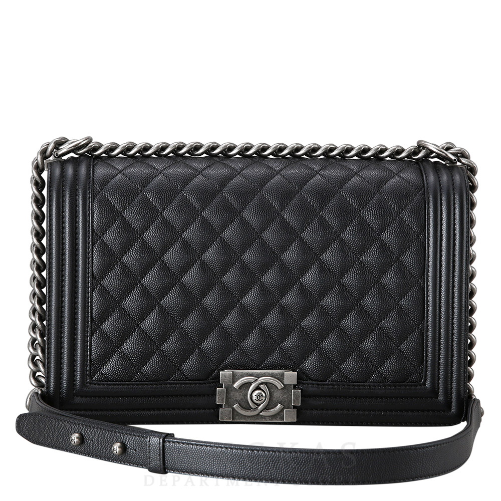 CHANEL(USED)샤넬 캐비어 보이샤넬 뉴미듐