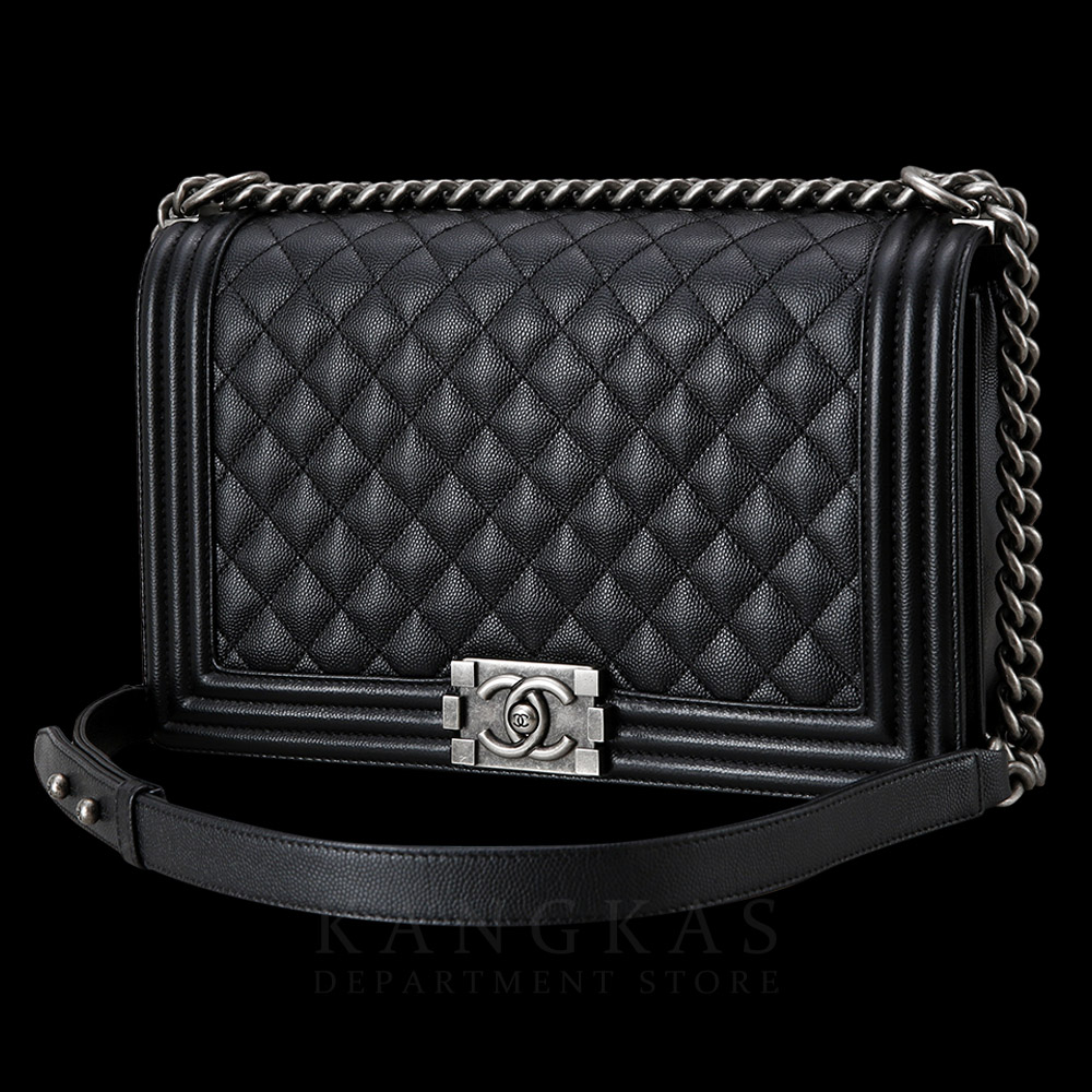 CHANEL(USED)샤넬 캐비어 보이샤넬 뉴미듐