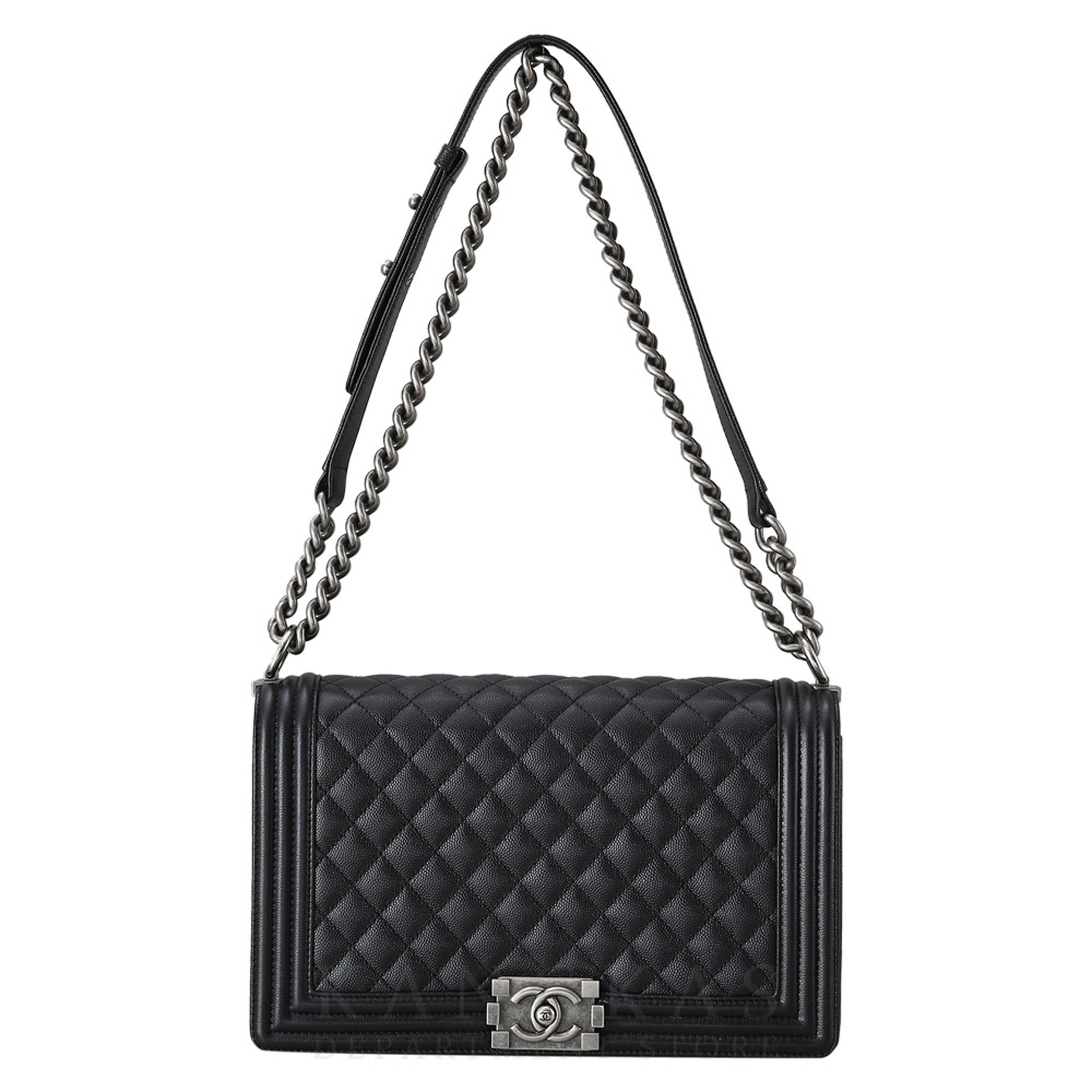 CHANEL(USED)샤넬 캐비어 보이샤넬 뉴미듐