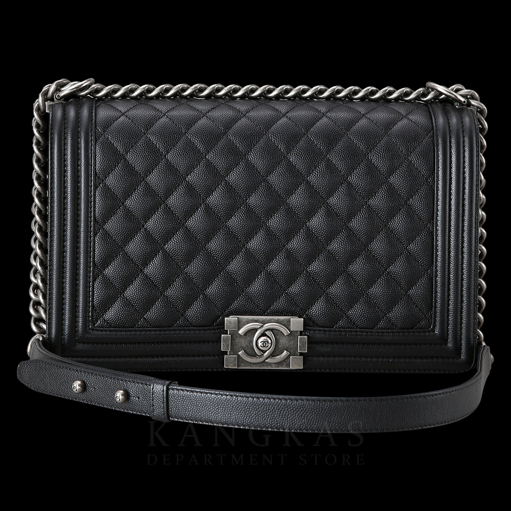 CHANEL(USED)샤넬 캐비어 보이샤넬 뉴미듐