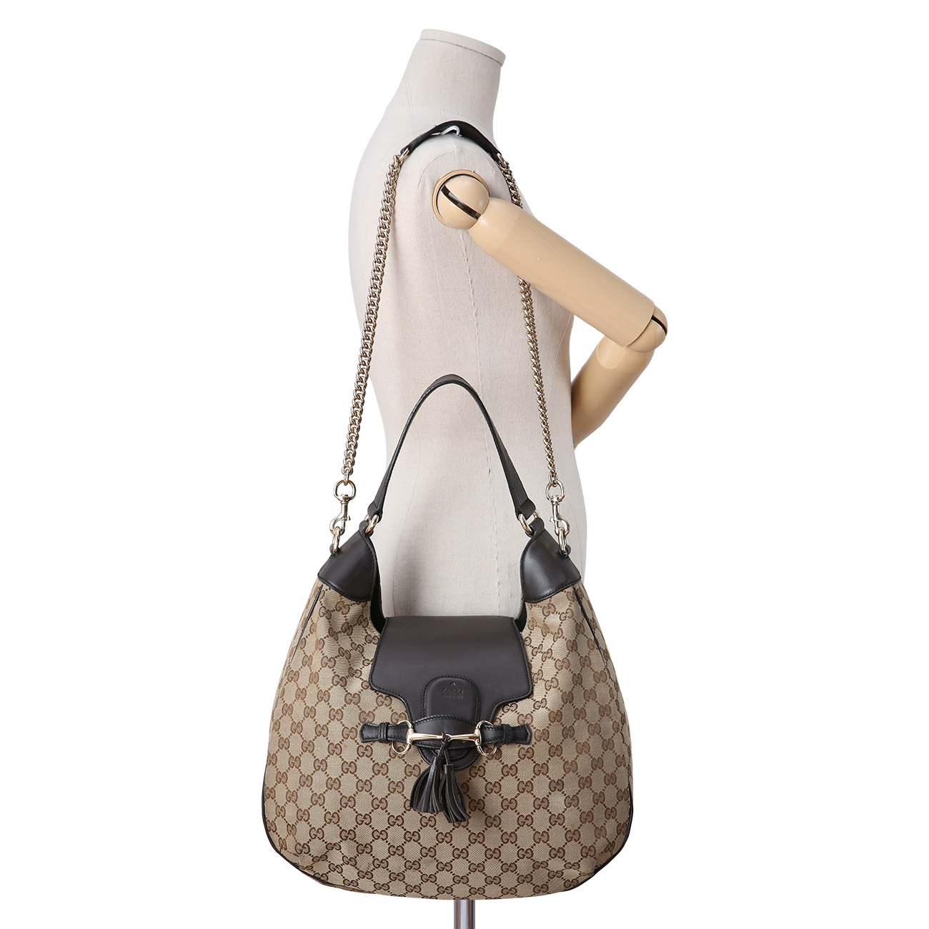 GUCCI(USED)구찌 322226 GG 자가드 호보 숄더백