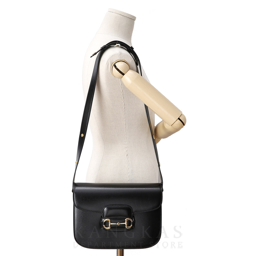 GUCCI(USED)구찌 602204 1955 레더 홀스빗 레더 숄더백