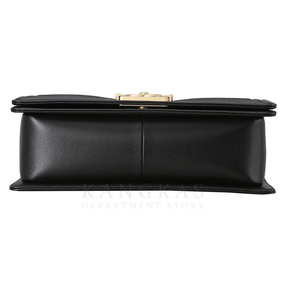 CHANEL(USED)샤넬 보이샤넬 캐비어 미듐 금장