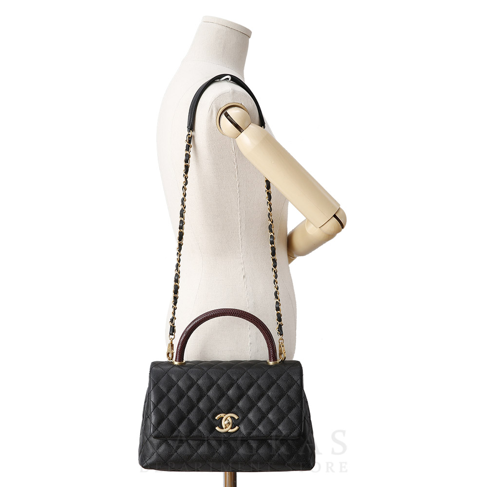 CHANEL(USED)샤넬 캐비어 코코핸들 미듐