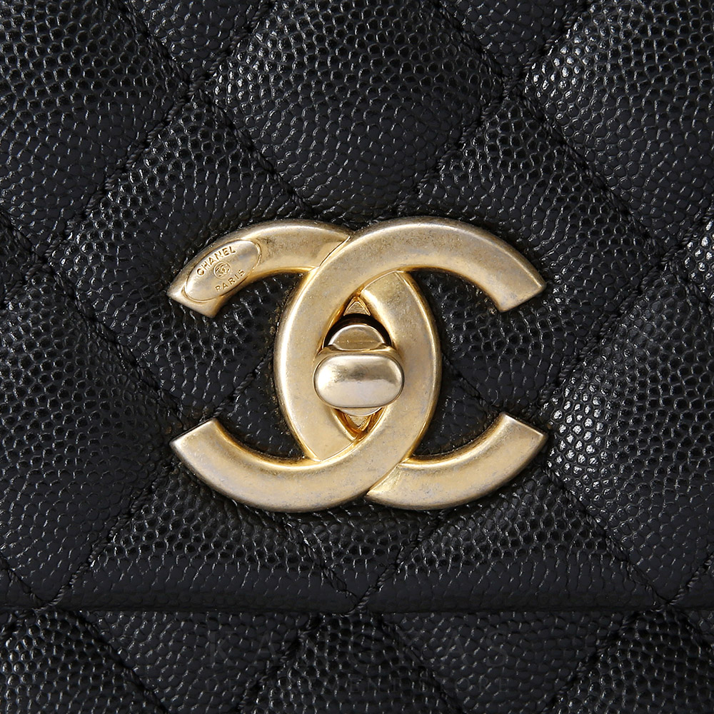 CHANEL(USED)샤넬 캐비어 코코핸들 미듐