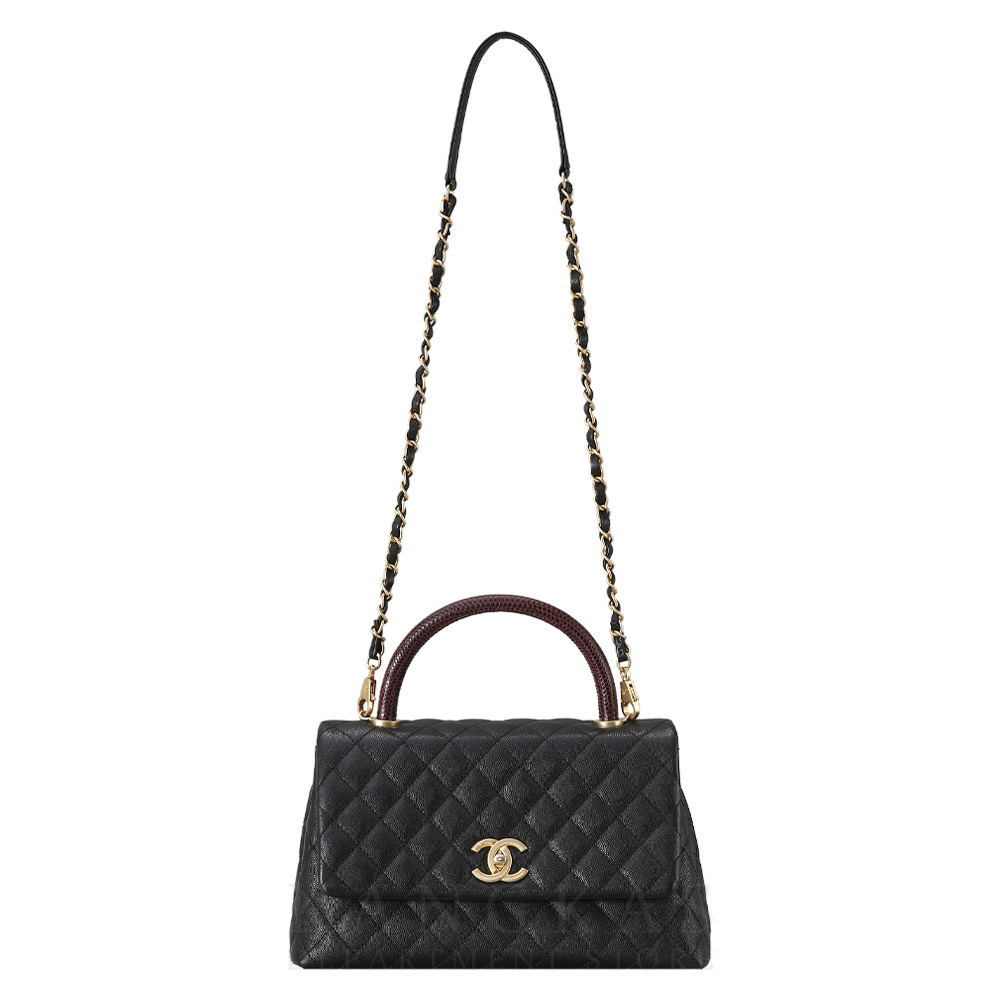 CHANEL(USED)샤넬 캐비어 코코핸들 미듐