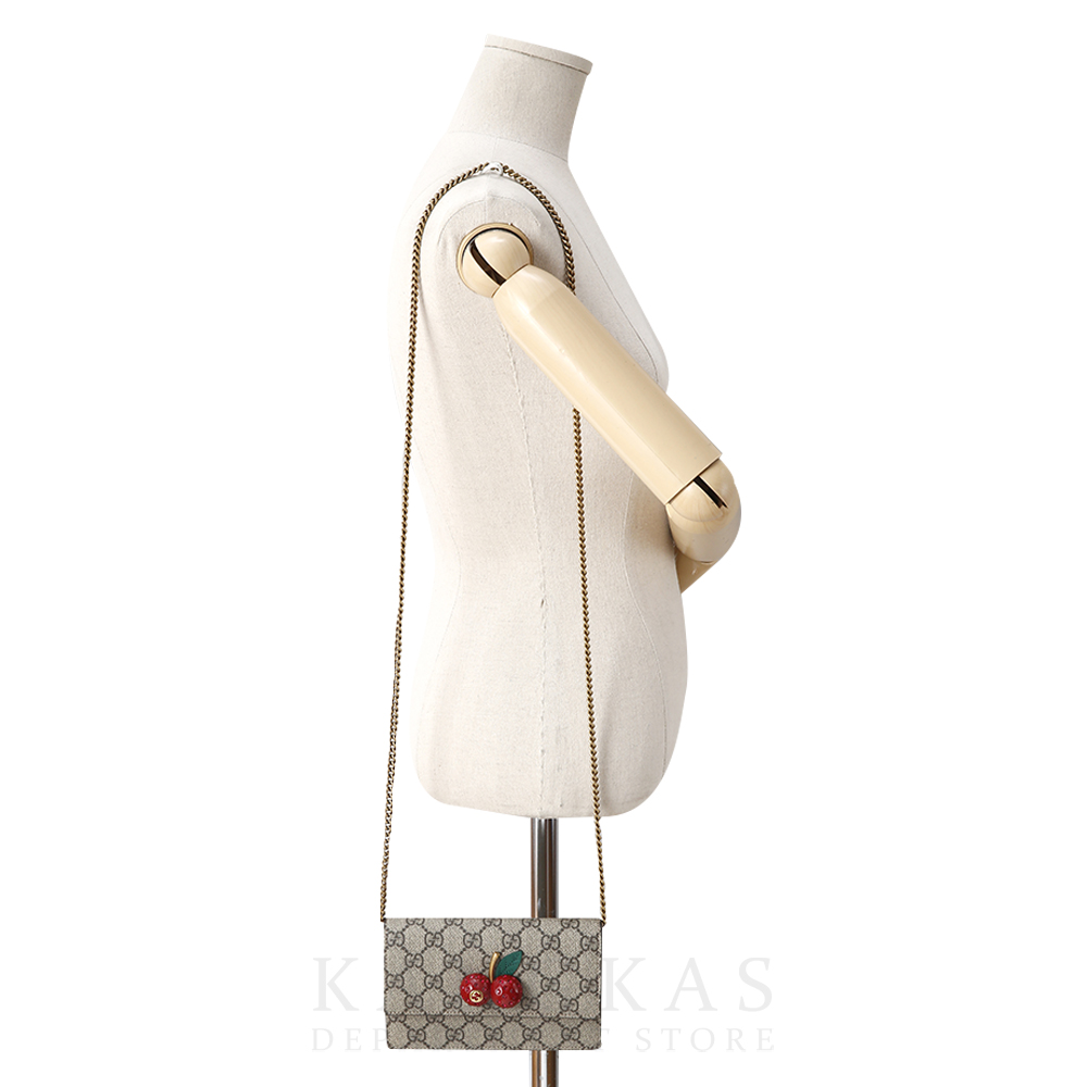 GUCCI(USED)구찌 481291 GG수프림 체리 미니 체인백