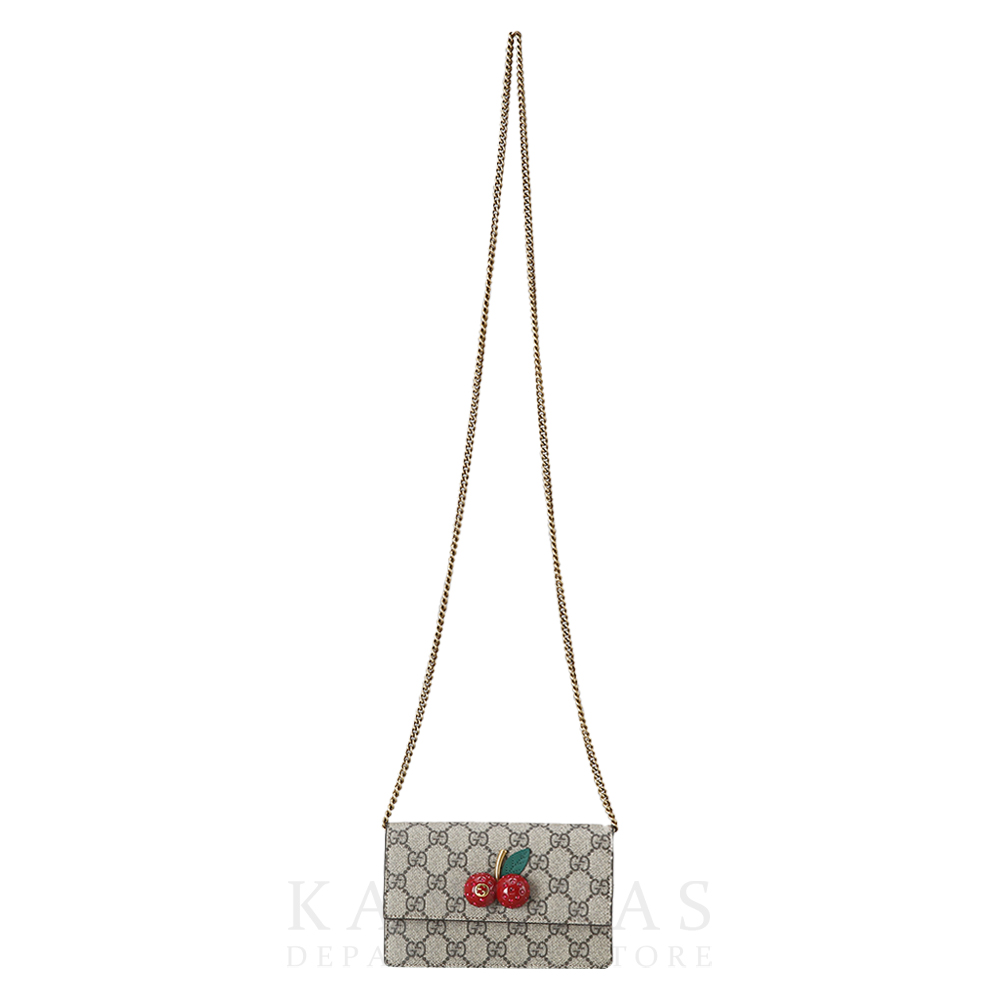 GUCCI(USED)구찌 481291 GG수프림 체리 미니 체인백