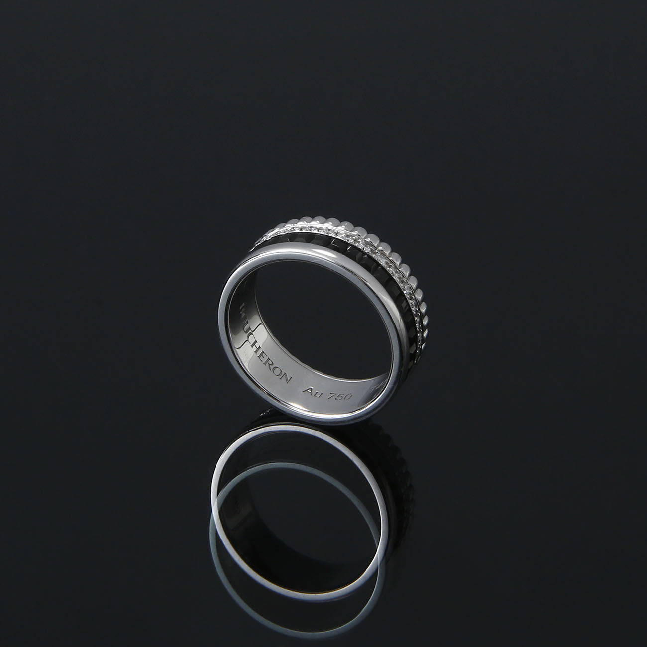 Boucheron(USED)부쉐론 콰트로 블랙 에디션 스몰 링 #48