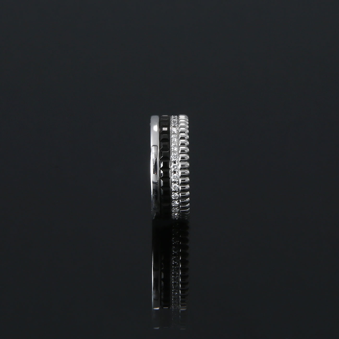 Boucheron(USED)부쉐론 콰트로 블랙 에디션 스몰 링 #48