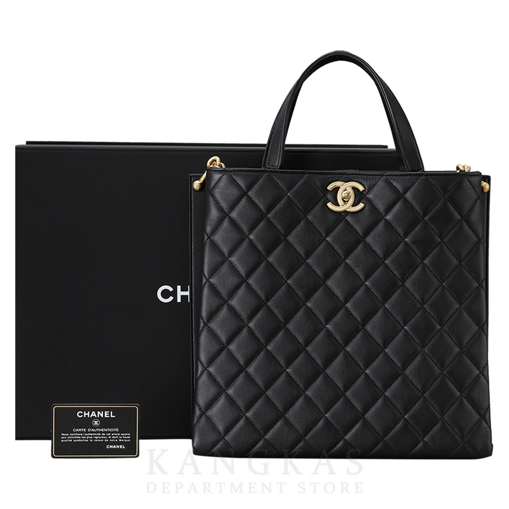 CHANEL(USED)샤넬 시즌 CC로고 토트백