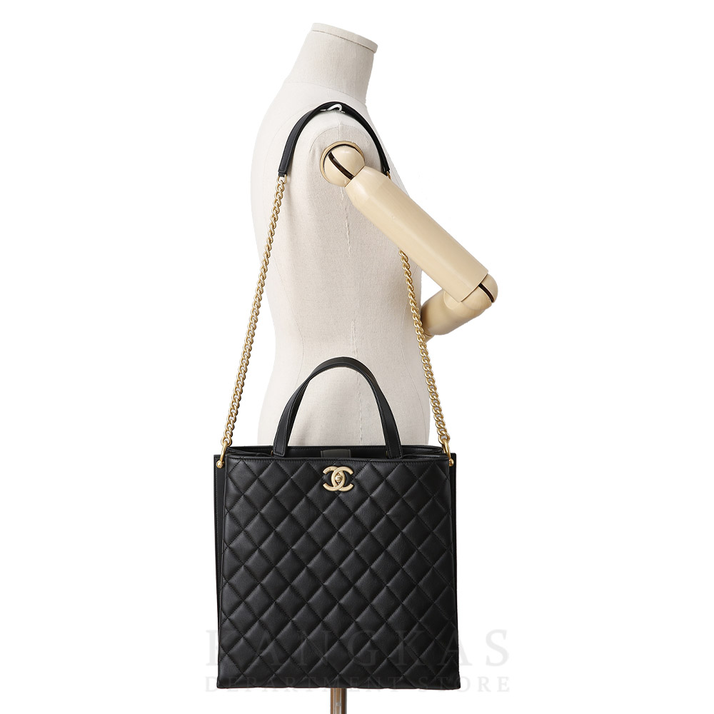 CHANEL(USED)샤넬 시즌 CC로고 토트백