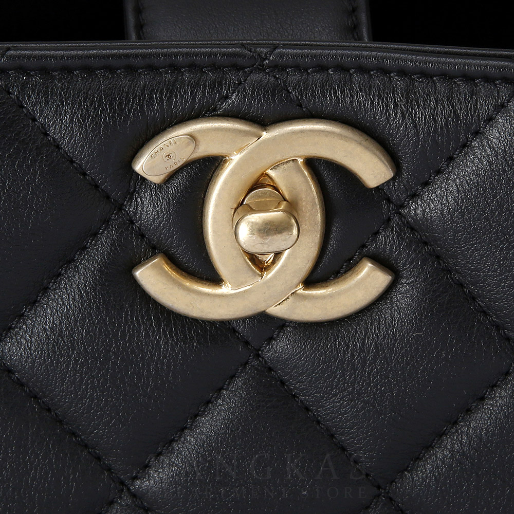 CHANEL(USED)샤넬 시즌 CC로고 토트백