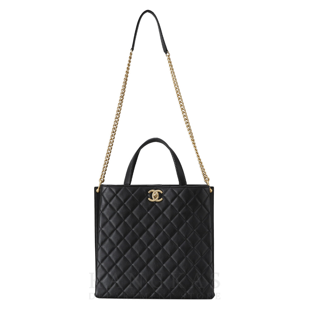 CHANEL(USED)샤넬 시즌 CC로고 토트백