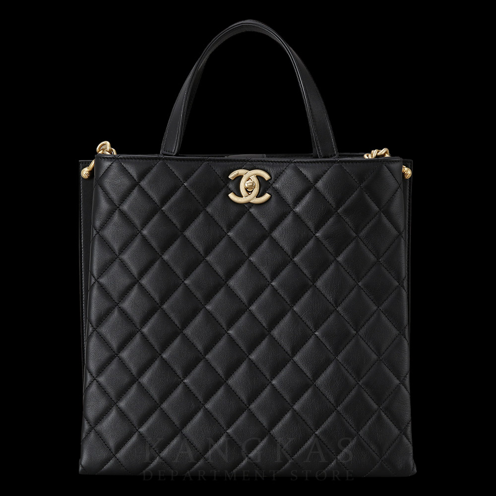 CHANEL(USED)샤넬 시즌 CC로고 토트백