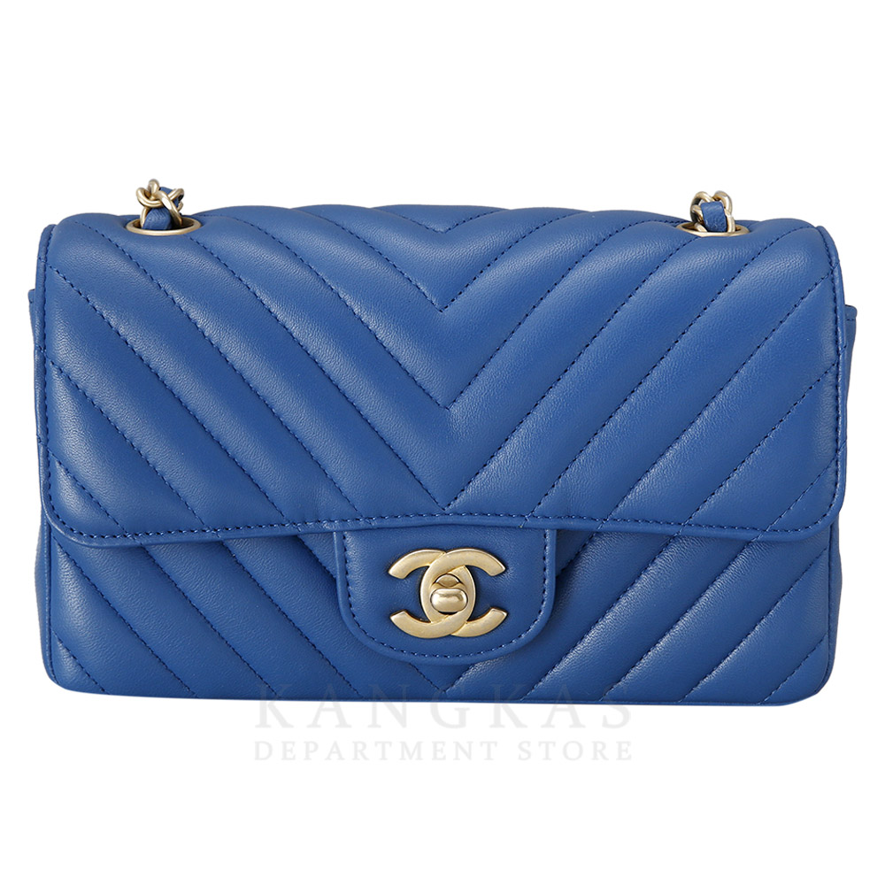 CHANEL(USED)샤넬 클래식 쉐브론 램스킨 뉴미니