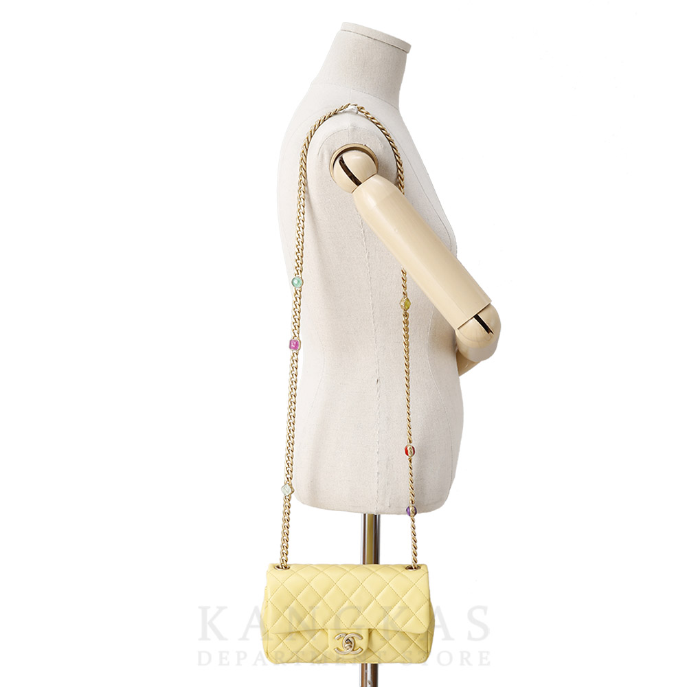 CHANEL(USED)샤넬 클래식 램스킨 뉴미니 쥬얼 체인