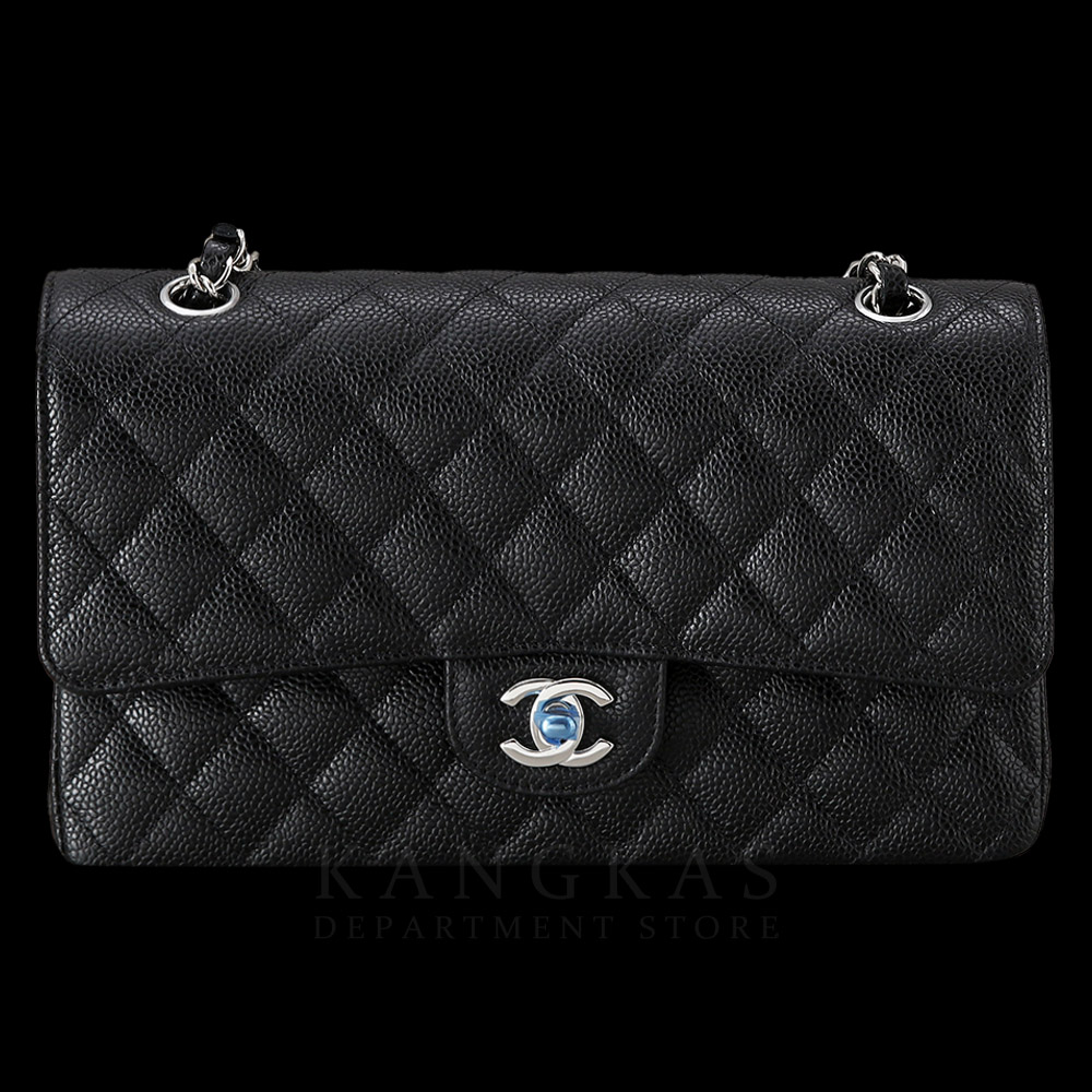 CHANEL(NEW)샤넬 클래식 캐비어 미듐 은장 (새제품) NEW PRODUCT
