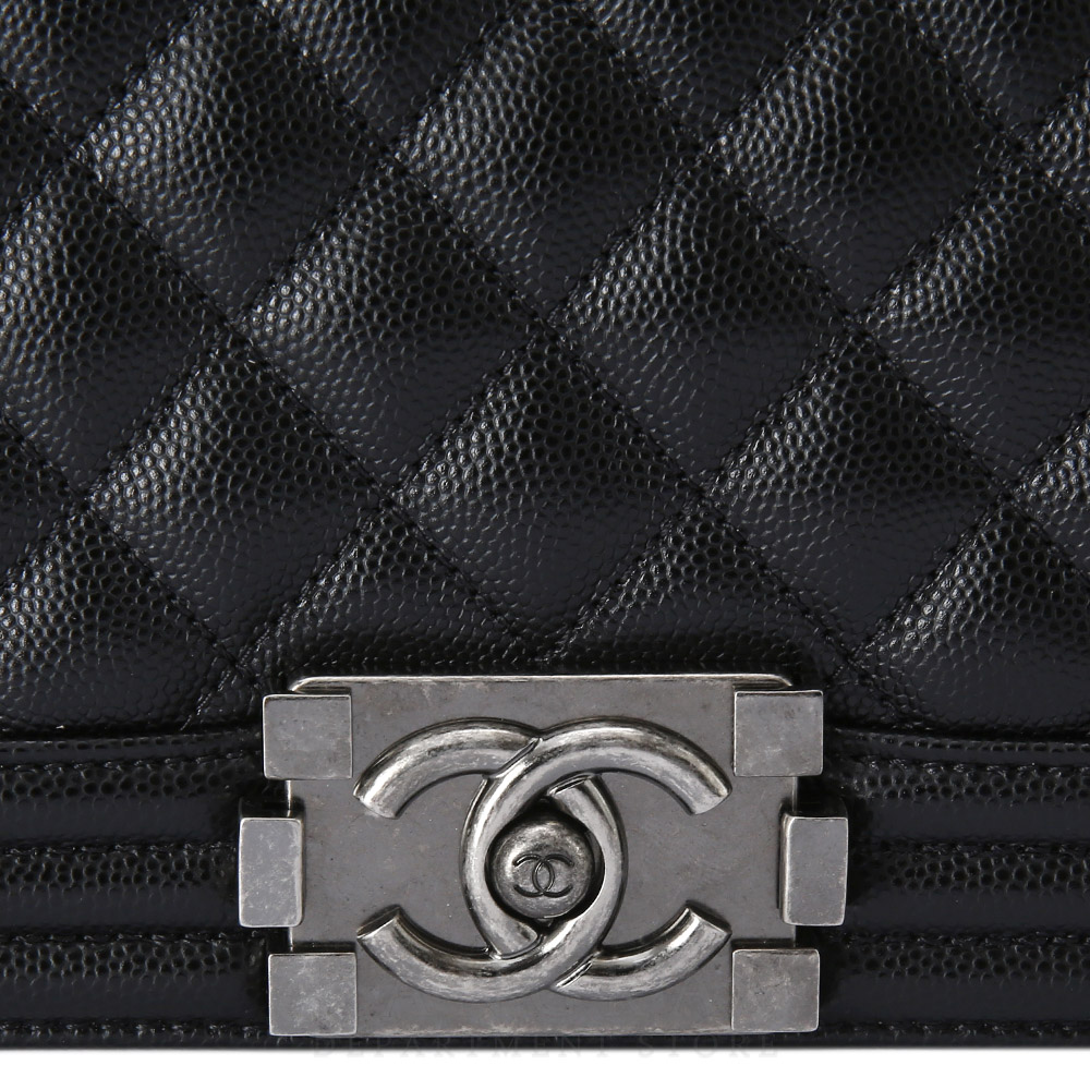 CHANEL(USED)샤넬 보이샤넬 캐비어 미듐