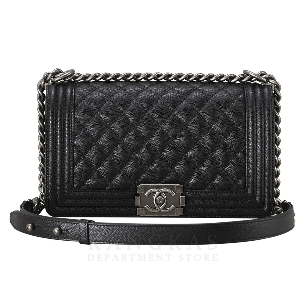 CHANEL(USED)샤넬 보이샤넬 캐비어 미듐
