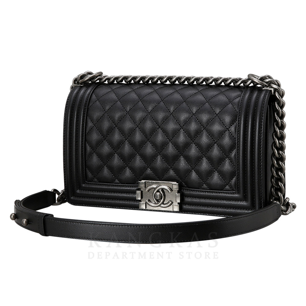 CHANEL(USED)샤넬 보이샤넬 캐비어 미듐