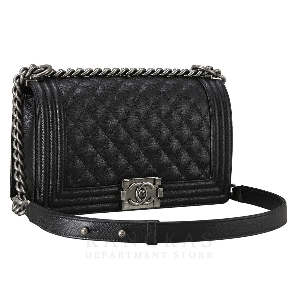 CHANEL(USED)샤넬 보이샤넬 캐비어 미듐