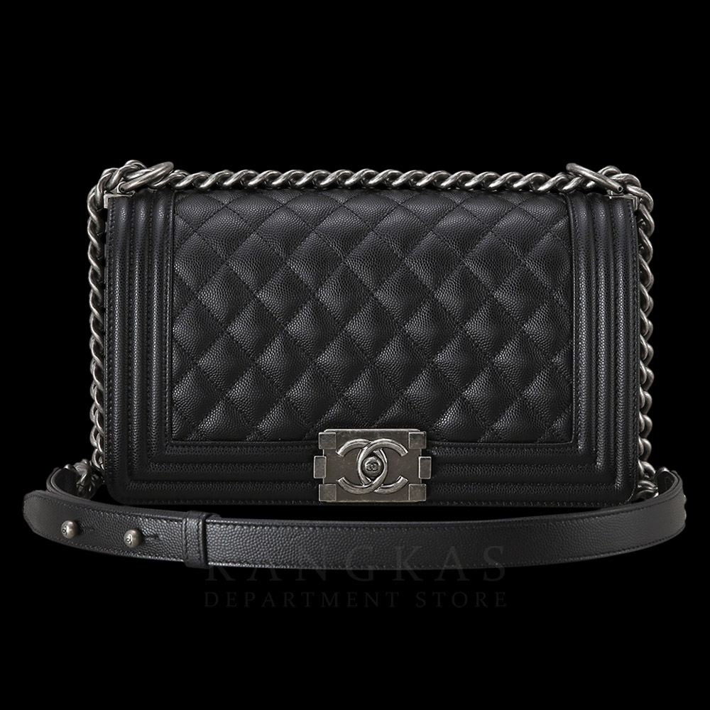 CHANEL(USED)샤넬 보이샤넬 캐비어 미듐