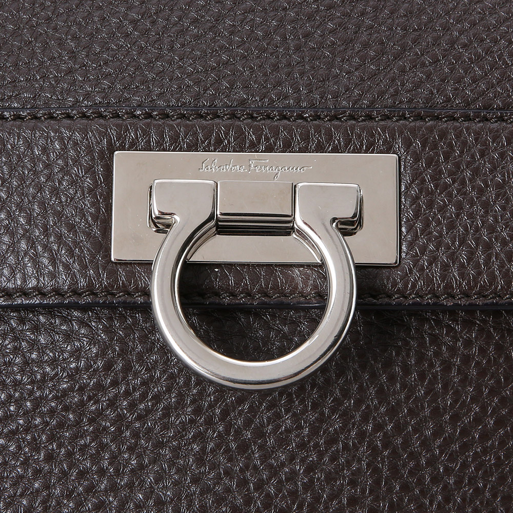 FERRAGAMO(USED)페레가모 간치니 탑 핸들겸 숄더백
