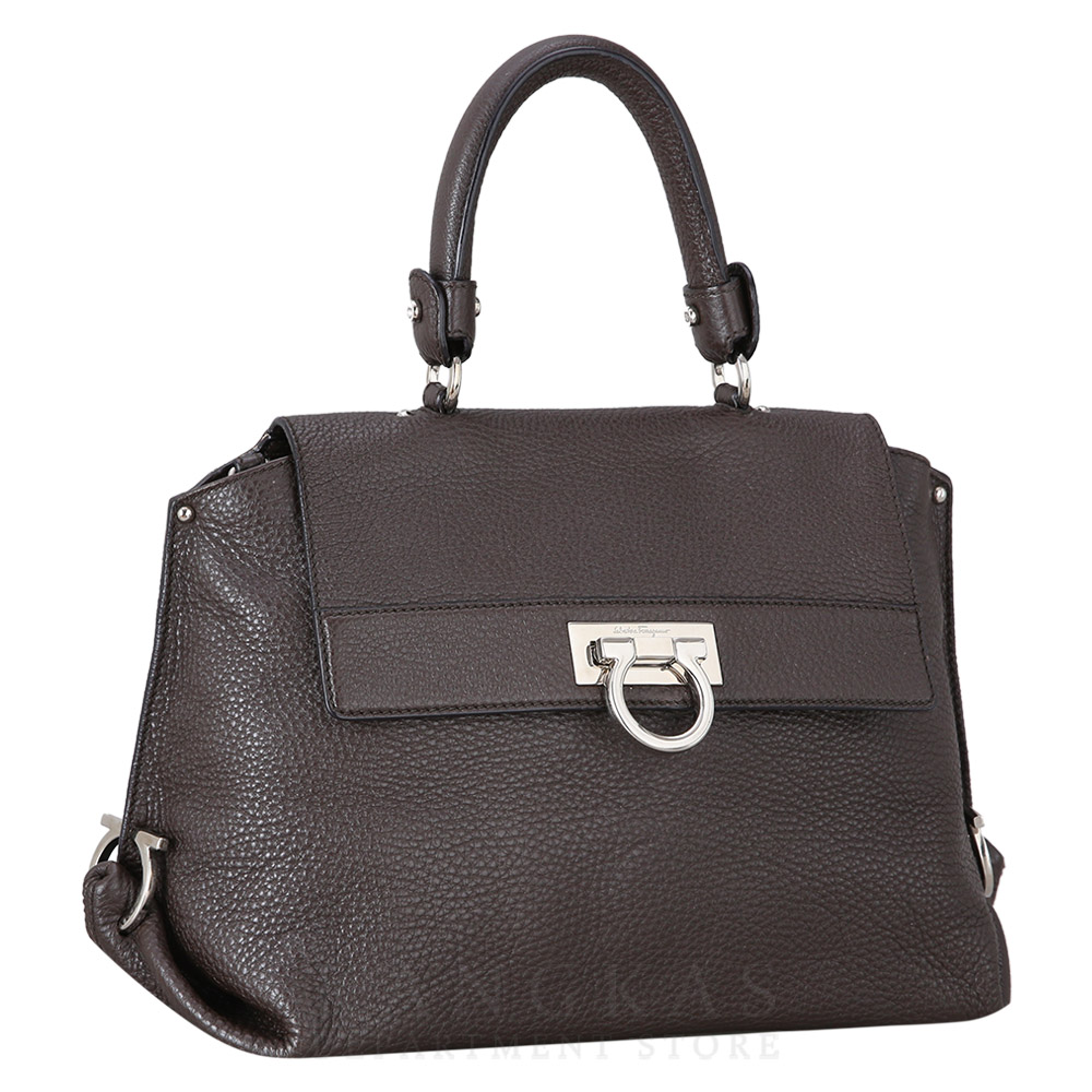 FERRAGAMO(USED)페레가모 간치니 탑 핸들겸 숄더백