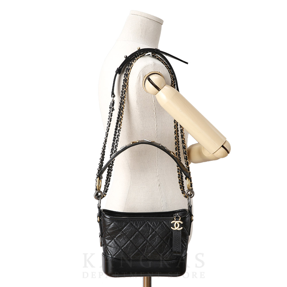 CHANEL(USED)샤넬 가브리엘 호보 로고 스트랩 스몰