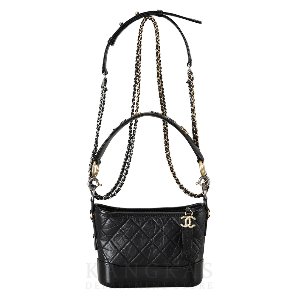 CHANEL(USED)샤넬 가브리엘 호보 로고 스트랩 스몰