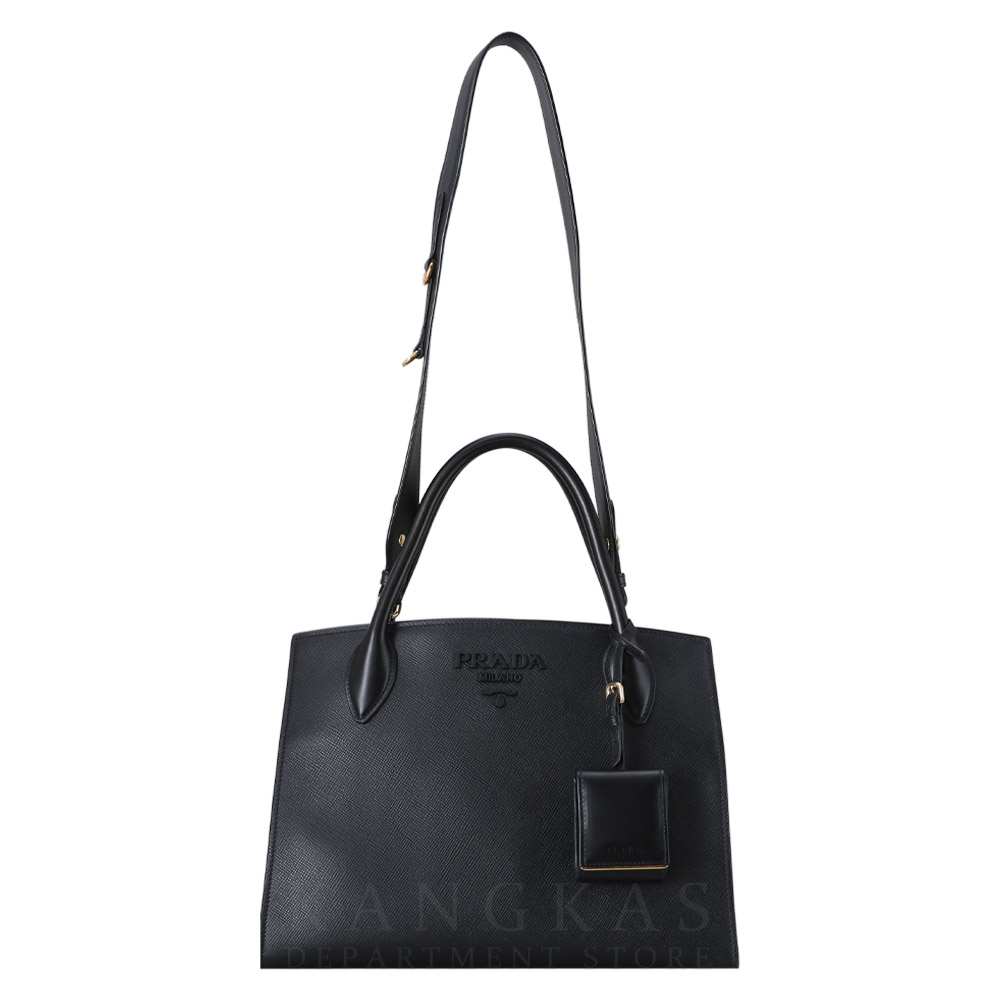 PRADA(USED)프라다 1BA155 사피아노 모노크롬 토트백