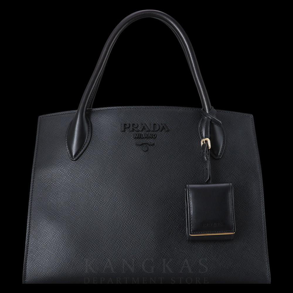 PRADA(USED)프라다 1BA155 사피아노 모노크롬 토트백