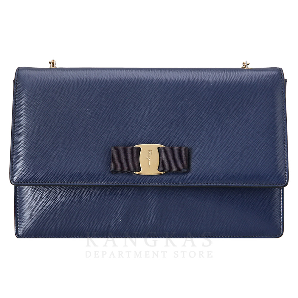 FERRAGAMO(USED)페레가모 바라리본 체인 숄더백