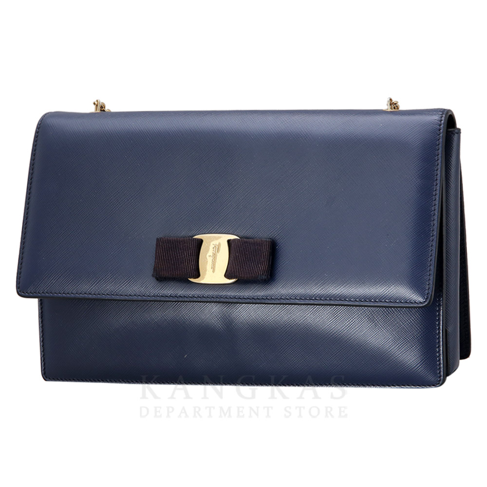 FERRAGAMO(USED)페레가모 바라리본 체인 숄더백
