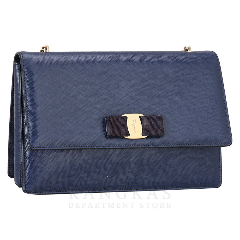FERRAGAMO(USED)페레가모 바라리본 체인 숄더백