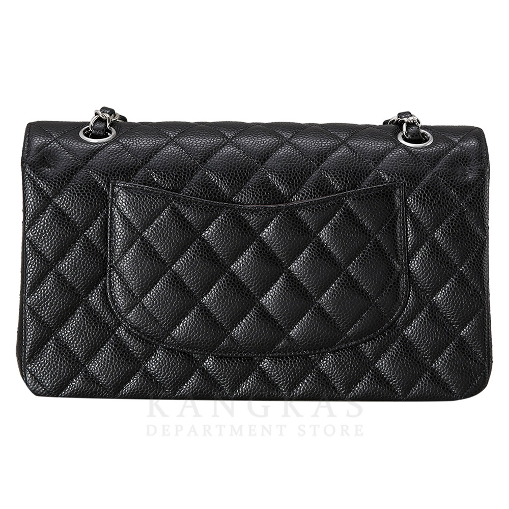 CHANEL(USED)샤넬 클래식 캐비어 미듐 은장