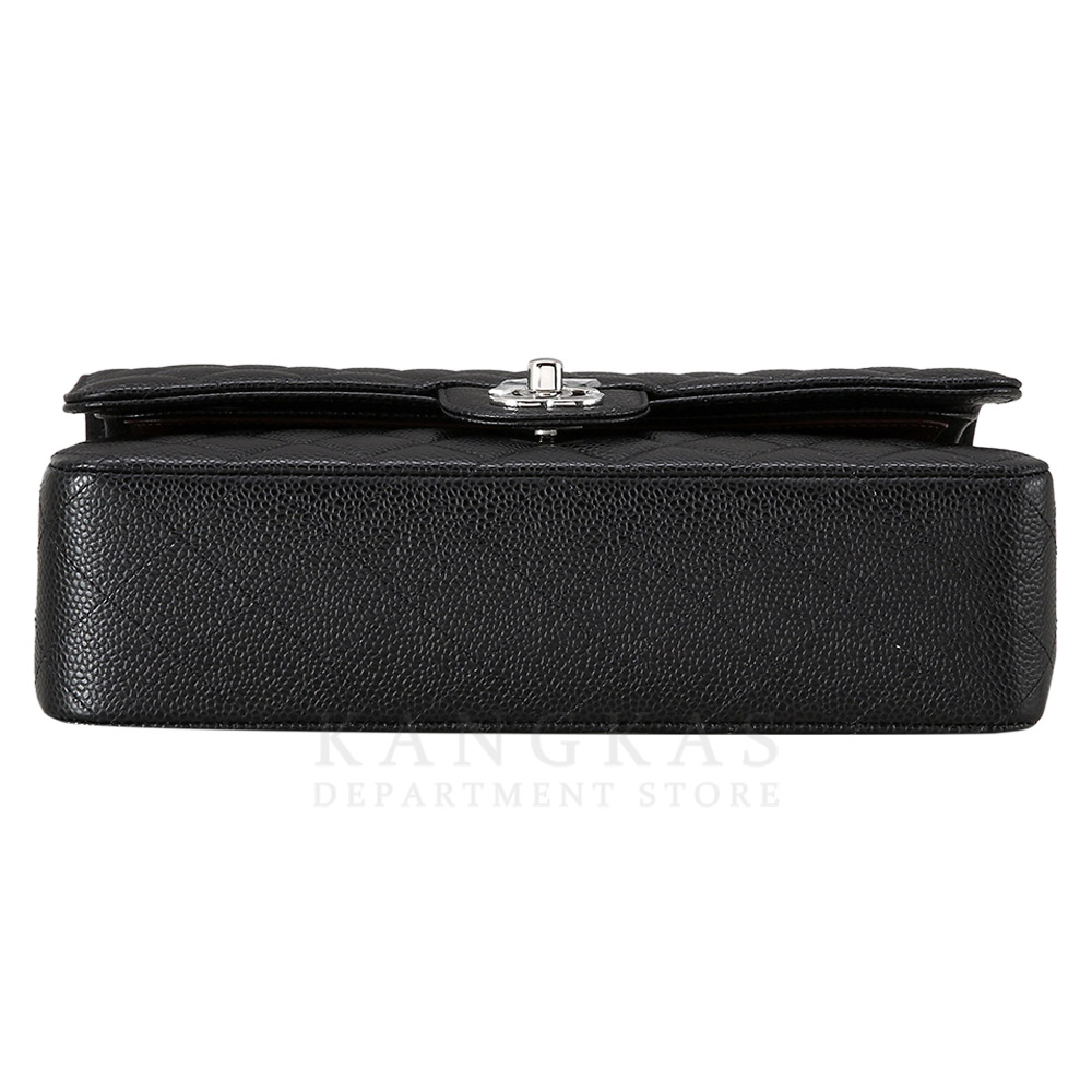 CHANEL(USED)샤넬 클래식 캐비어 미듐 은장
