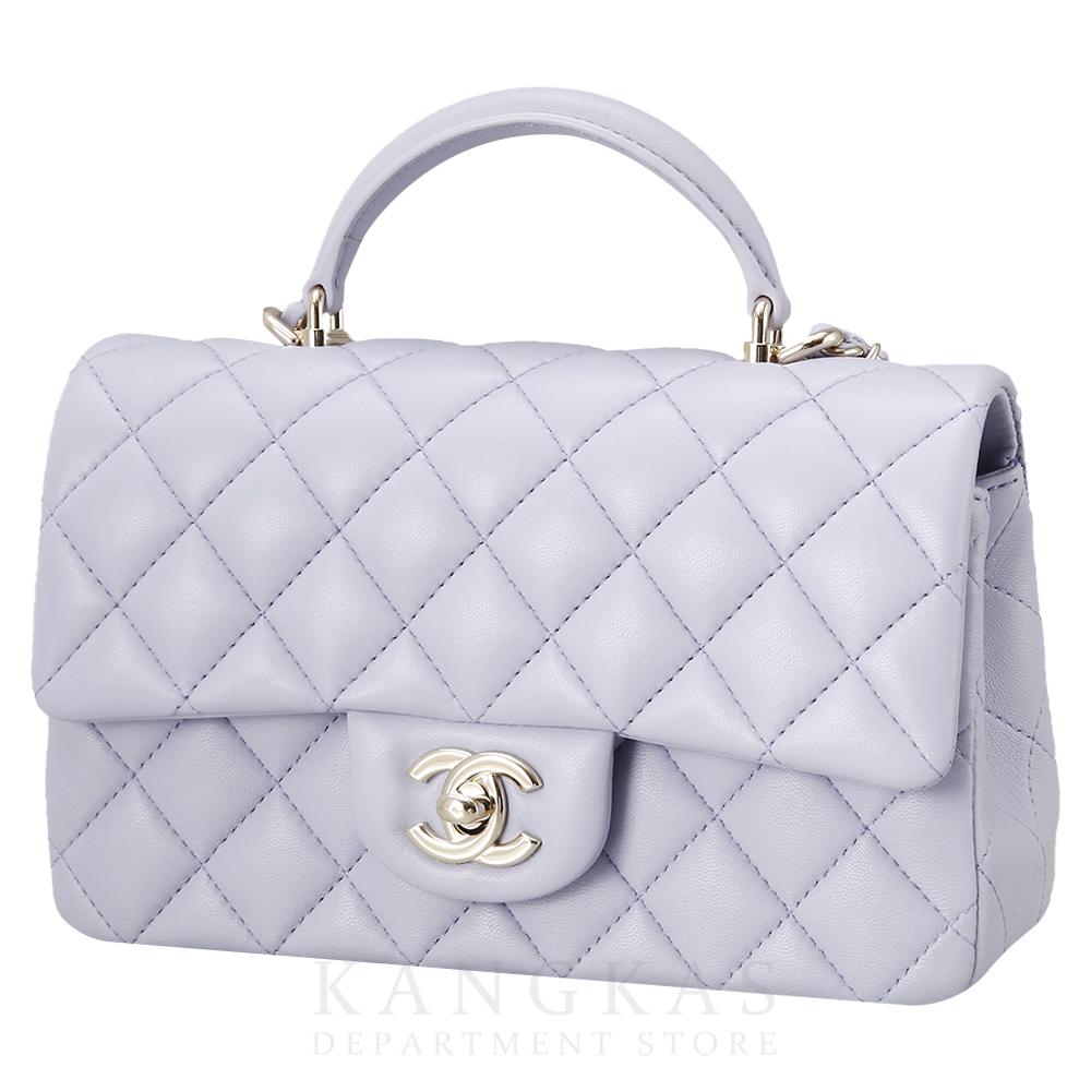 CHANEL(USED)샤넬 클래식 램스킨 탑 핸들백