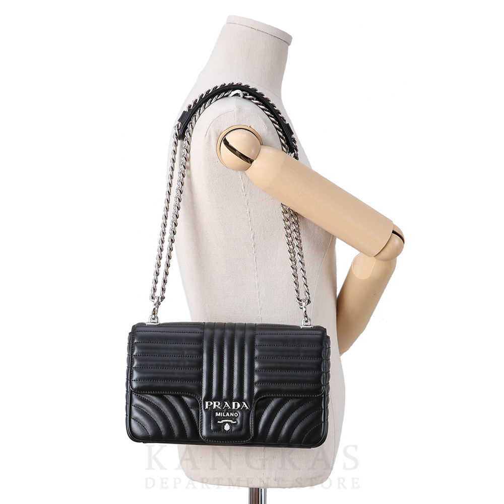 PRADA(USED)프라다 1BD108 다이아그램 체인 숄더백