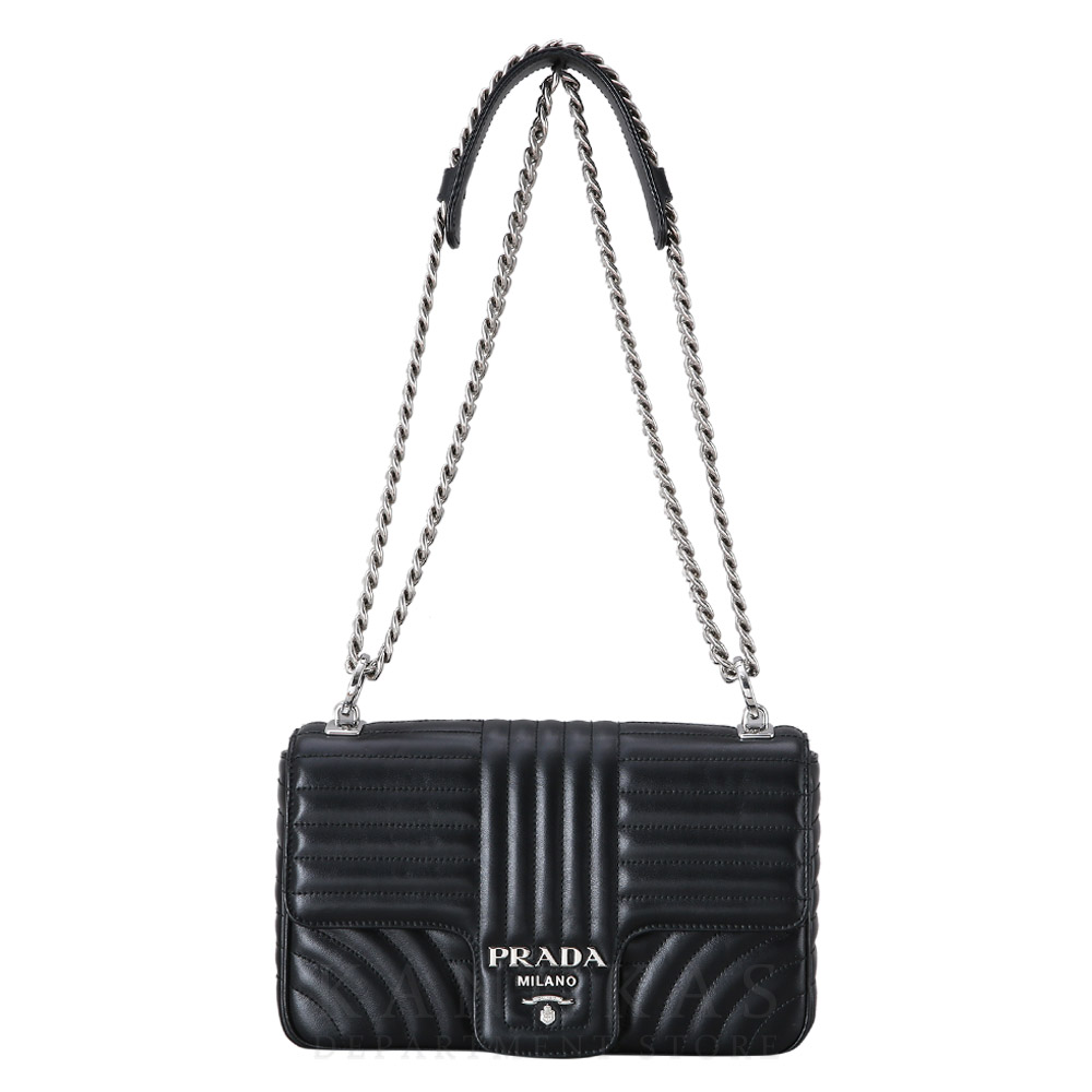 PRADA(USED)프라다 1BD108 다이아그램 체인 숄더백